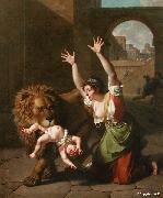 Nicolas-Andre Monsiau Le Lion de Florence oil painting artist
